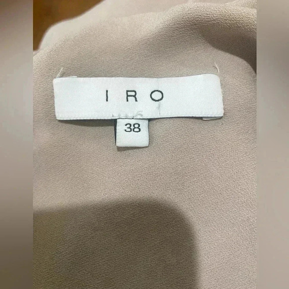 IRO Lebeca Cold Shoulder Shift Dress In Pink Sz 8 - Picture 6 of 7